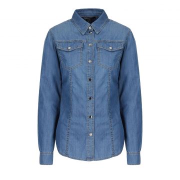 Cotton Indigo Denim Shirt XS