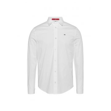 Camasa slim fit cu broderie logo