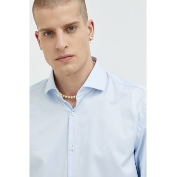 HUGO cămașă din bumbac bărbați, cu guler italian, slim 50482056