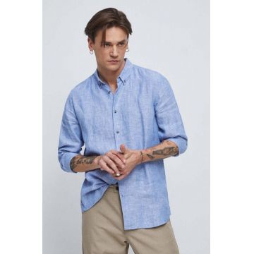 Medicine camasa de in cu guler button-down, slim