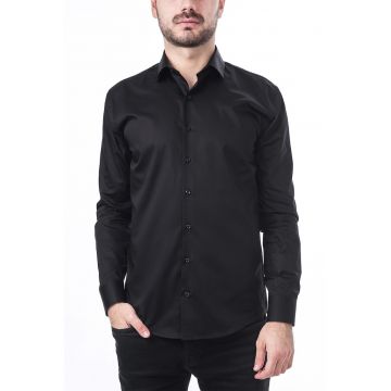 Camasa slim fit cu guler ascutit