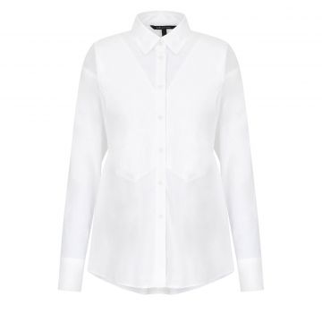 Cotton poplin shirt l