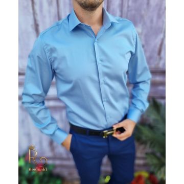 Camasa de barbati, Slim Fit, Albastru senin - CR14