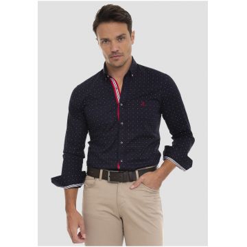 Camasa slim fit cu model