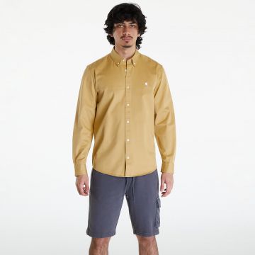 Cămașă Carhartt WIP Long Sleeve Madison Shirt UNISEX Bourbon/ White