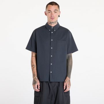 Cămașă Nike Life Men's Short-Sleeve Seersucker Button-Down Shirt Anthracite/ Anthracite