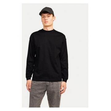 Jack&Jones Longsleeve Urban Edge 12256422 Negru Loose Fit - Bumbac