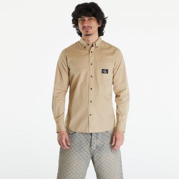 Cămașă Calvin Klein Jeans Regular Shirt Beige