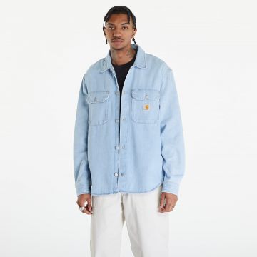 Cămașă Carhartt WIP Harvey Shirt Jacket UNISEX Blue Stone Bleached