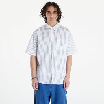 Cămașă Carhartt WIP S/S Linus Shirt UNISEX Linus Stripe/ Bleach/ White