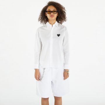 Cămașă Comme des Garçons PLAY Heart Logo Shirt White