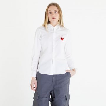 Cămașă Comme des Garçons PLAY Heart Logo Shirt White