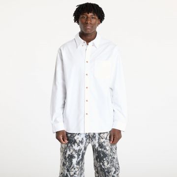 Cămașă Nike Life Men's Long-Sleeve Oxford Button-Down Shirt White/ White/ White