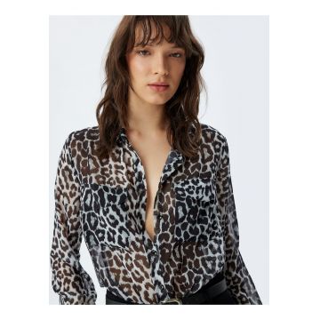 Camasa lejera cu model animal print